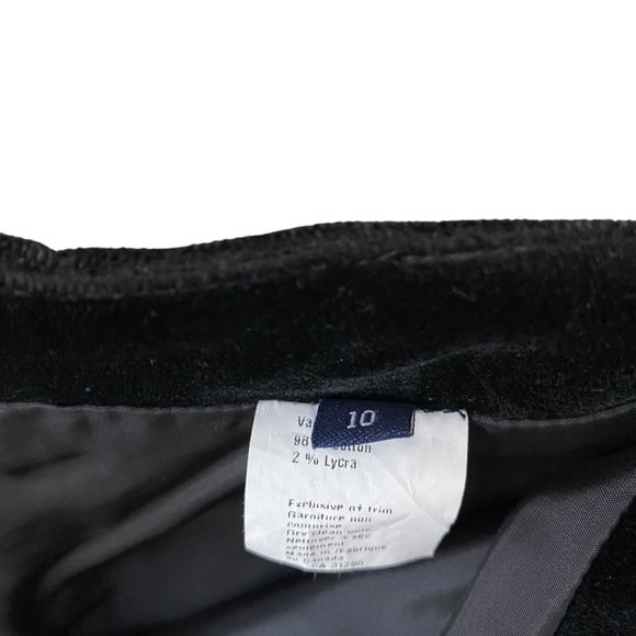 Ron Leal Velvet Trouser Pants Classic Black Holiday Party Size 10 - Picture 8 of 14